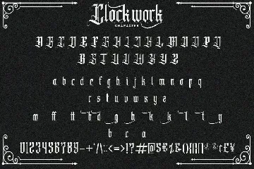 Clockwork Blackletter Typeface font