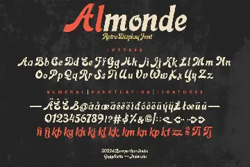 Almonde Retro Font